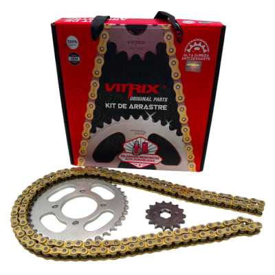 KIT TRANSMISION HJ 125-7 / RKV 150 15/39 428H-140L VITRIX1