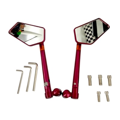 ESPEJOS JGO UNIVERSAL C/ADAPTADORES ROJO1