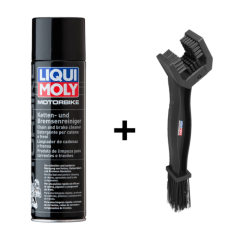 KIT LIMPIA CADENAS ''LIQUI MOLY'' SPRAY 500ML + CEPILLO.