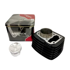 KIT CILINDRO/PISTON/EMPAQ CB-125F TWISTER BLACK VITRIX