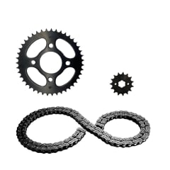 KIT TRASMISION CBF-150 INVICTA/NEW-INVICTA/GL-150 (428H-132L) (43T-15T) 