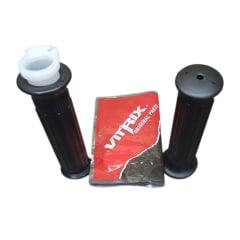 PUÑOS GOMA, JGO. TIPO GN-125 (NEGRO) (VITRIX)