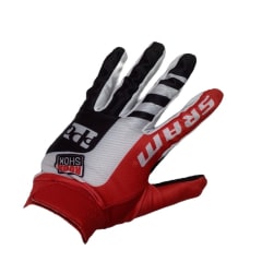 GUANTES CALLE ''SRAM'' BLANCO/ROJO/NEGRO TALLA: M