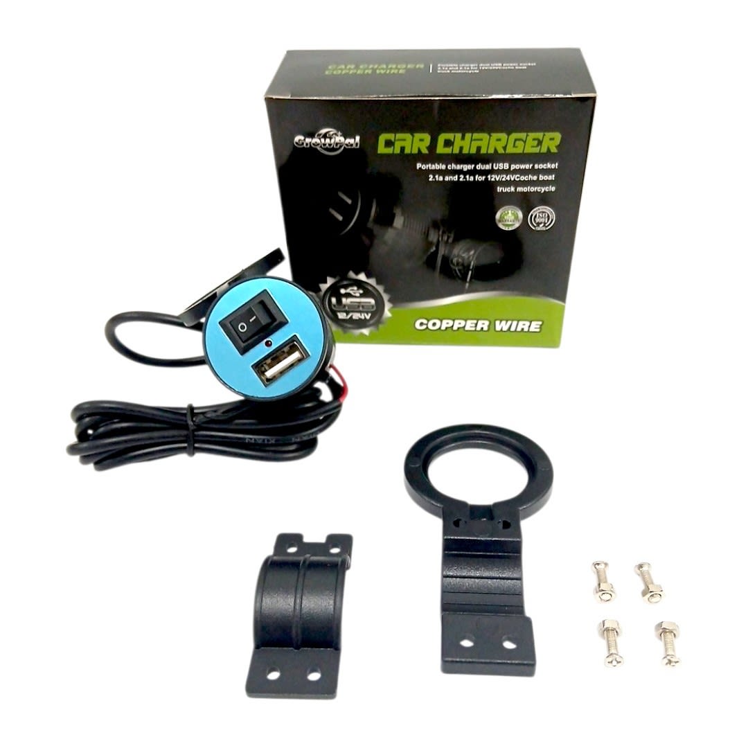 CARGADOR USB CON SWITCH DE ENCENDIDO 0