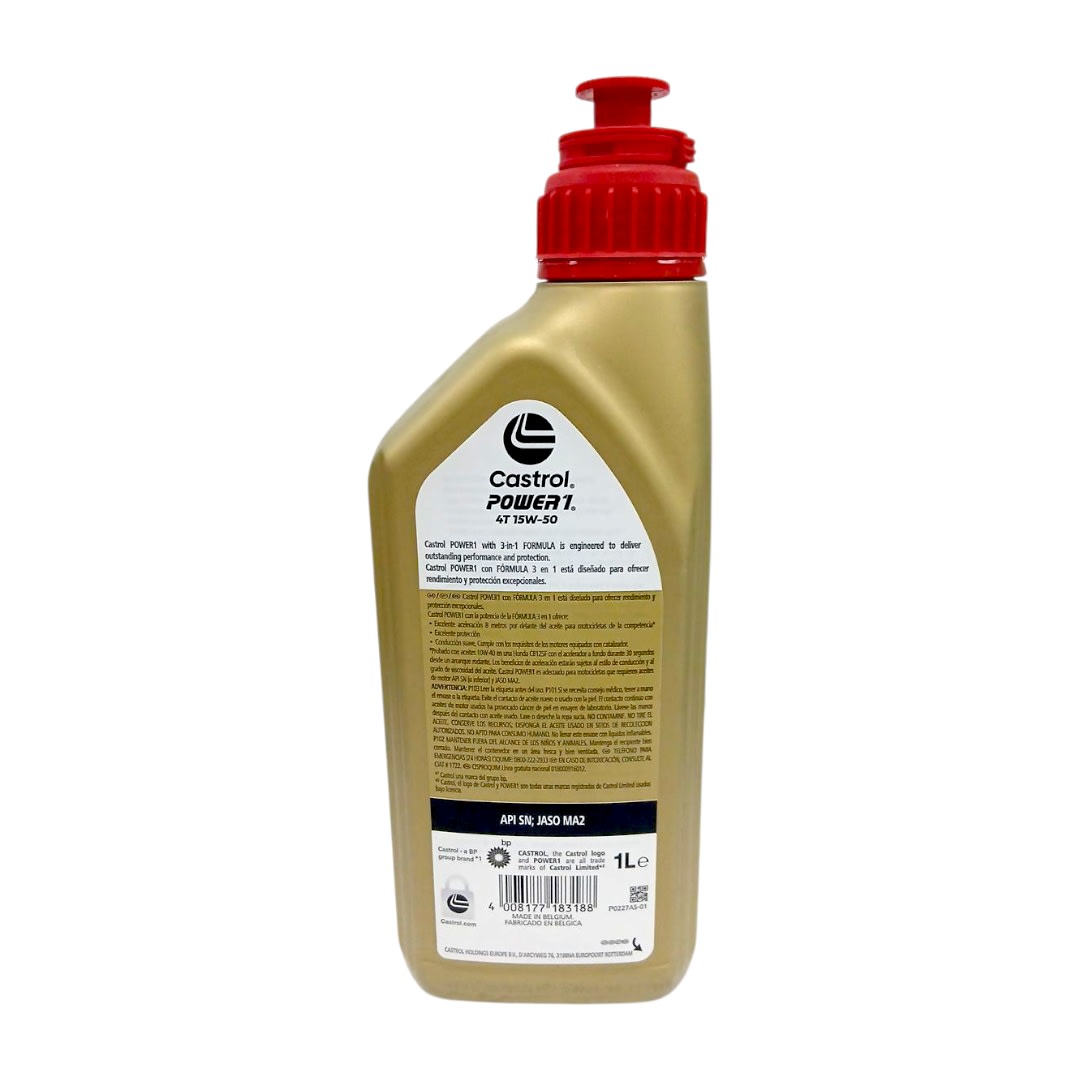ACEITE MOTOR CASTROL 15W/50 FULL SINTETICO [PZ]3