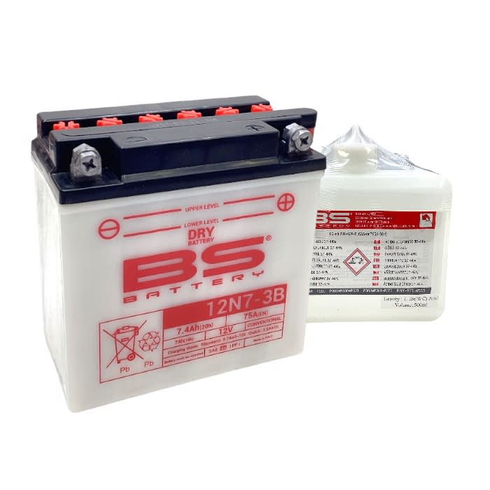 BATERIA DRY 12VOLT 7 Ah ''BS-BATTERY'' (12N7-3B) 0