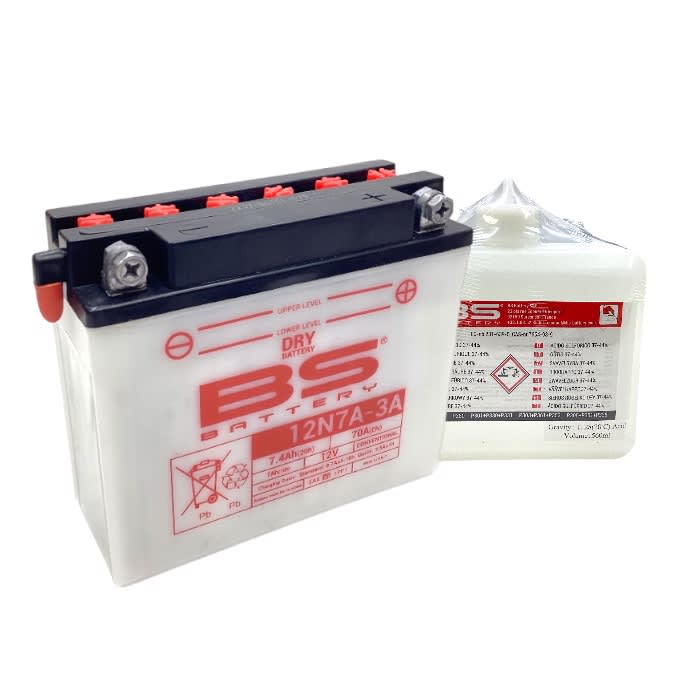 BATERIA DRY 12VOLT 7 Ah ''BS-BATTERY'' (12N7A-3A) 0