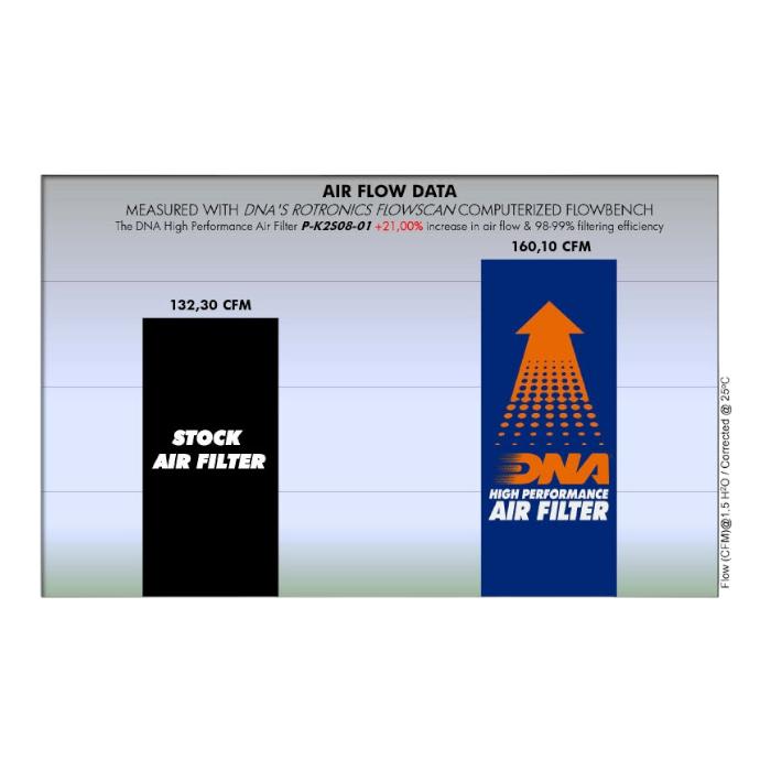 FILTRO DE AIRE ALTO FLUJO KAWASAKI NINJA-250/NINJA-300 ''DNA'' 3