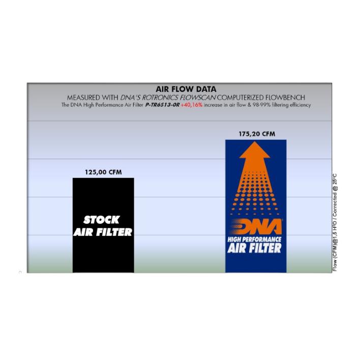 FILTRO DE AIRE ALTO FLUJO TRIUMPH DAYTONA-675/STREET TRIPLE ''DNA'' 3