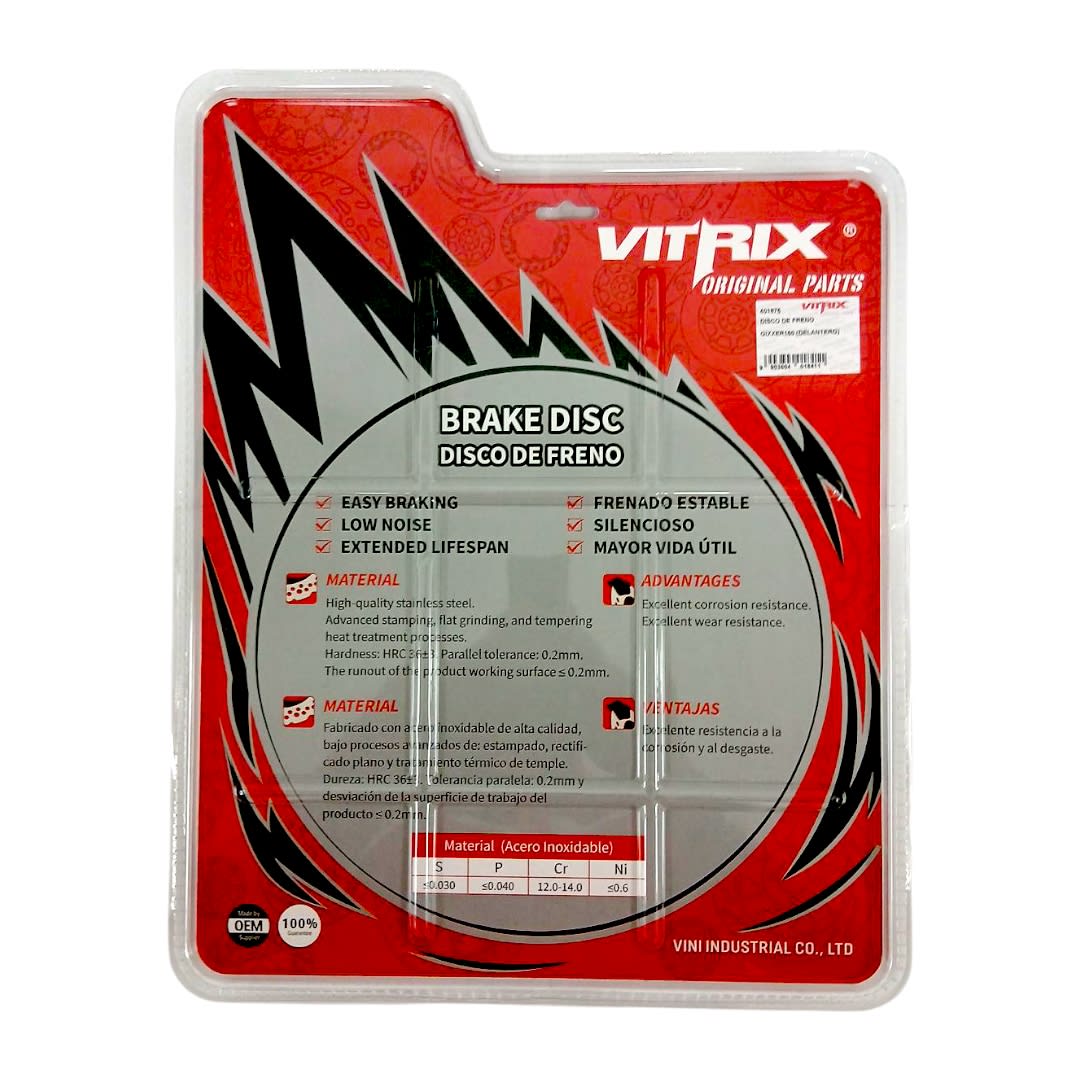 DISCO FRENO DELANTERO GIXXER 150 VITRIX2