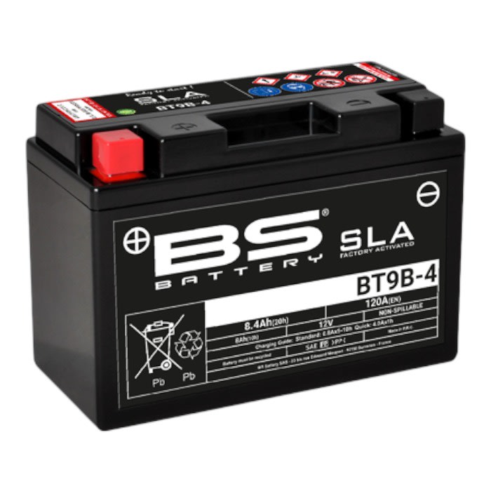 BATERIA SLA 12VOLT 8 Ah ''BS-BATTERY'' (YT9B-4) 1