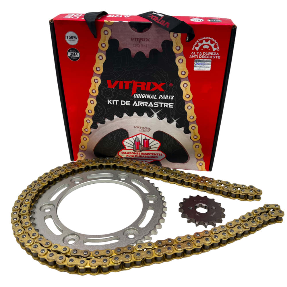 KIT TRANSMISION XR 190L 16/48 428H-140L VITRIX 0