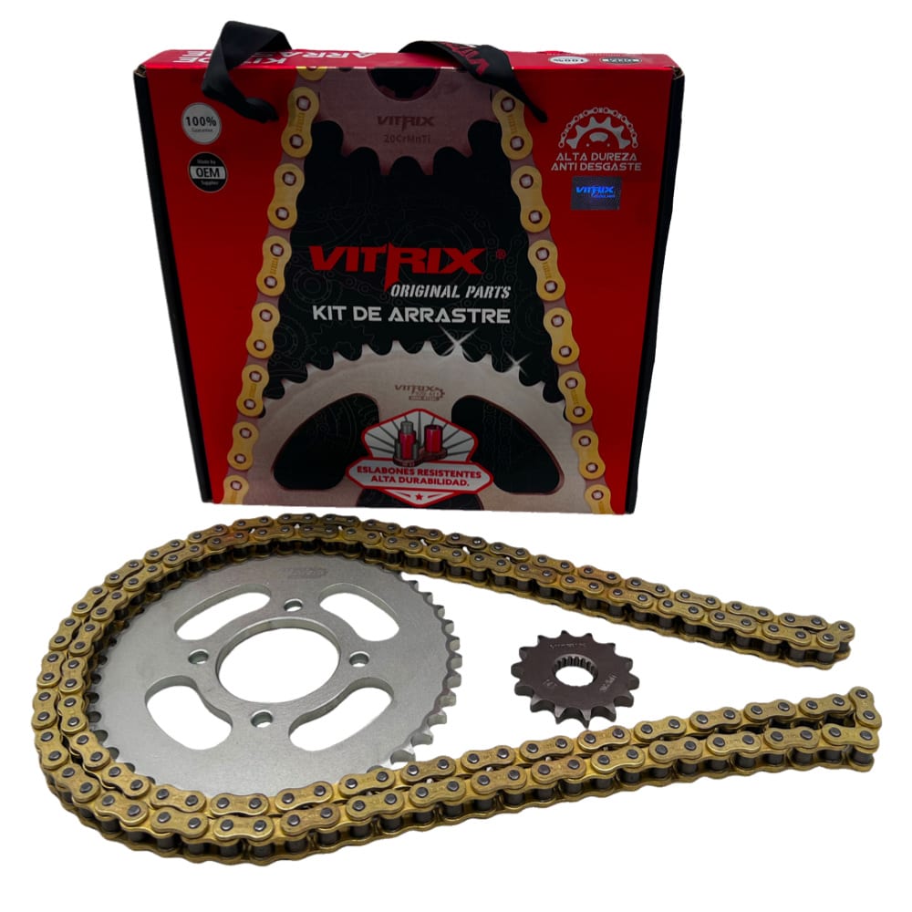 KIT TRANSMISION GN 125 / EN 125 14/43 428H-140L VITRIX 0