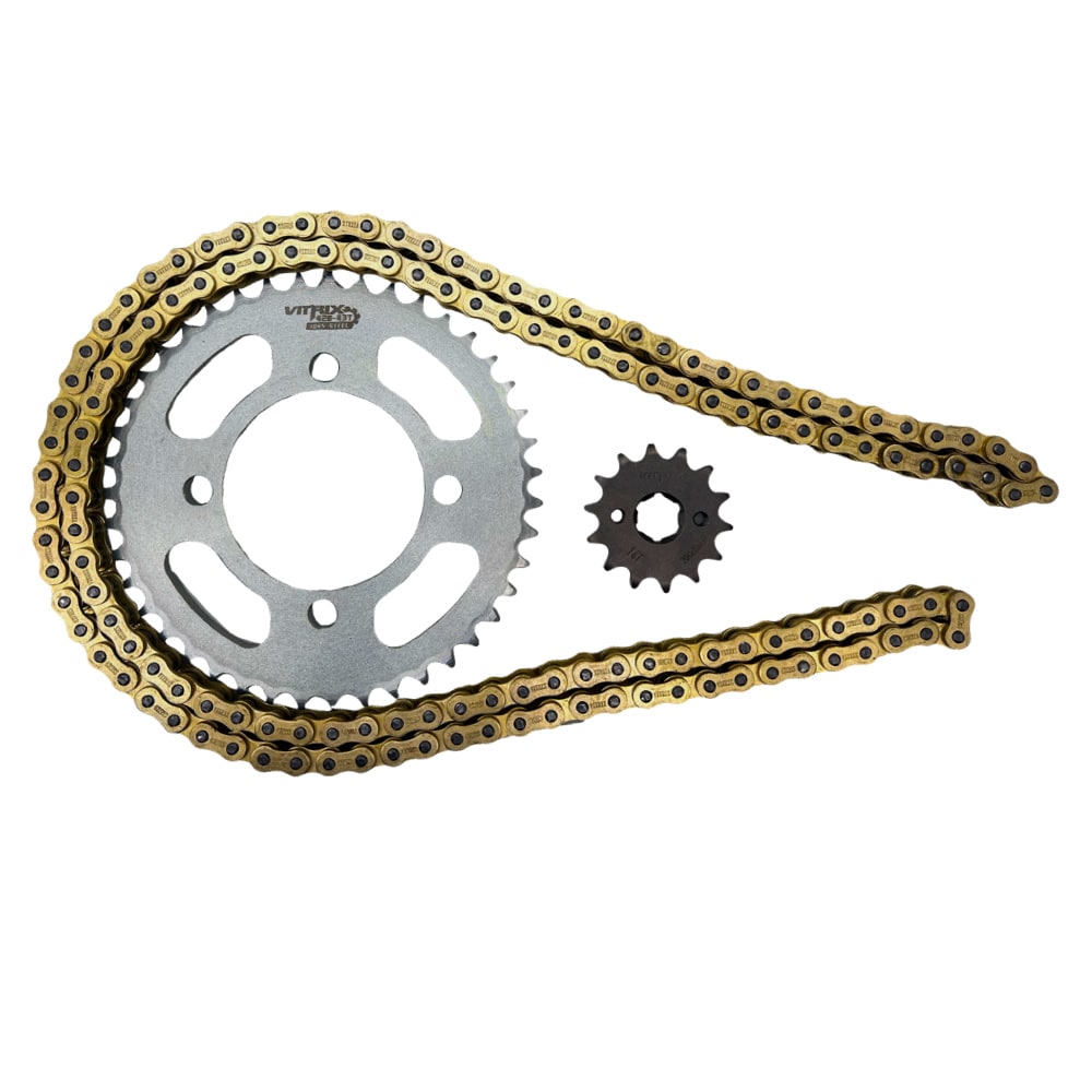 KIT TRANSMISION GZ 150 14/43 428H-140L VITRIX2