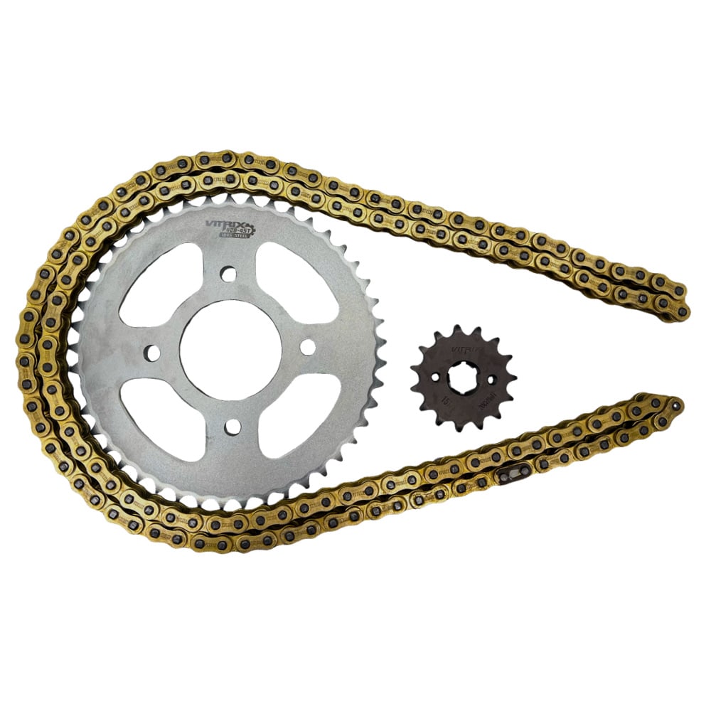 KIT TRANSMISION GIXXER 150 / GSX-150 15/45 428H-140L VITRIX3