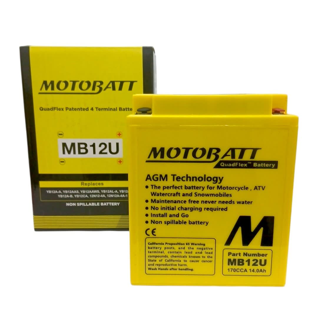 BATERIA 12VOLT 14 Ah ''MOTOBATT'' (MB12U) 0