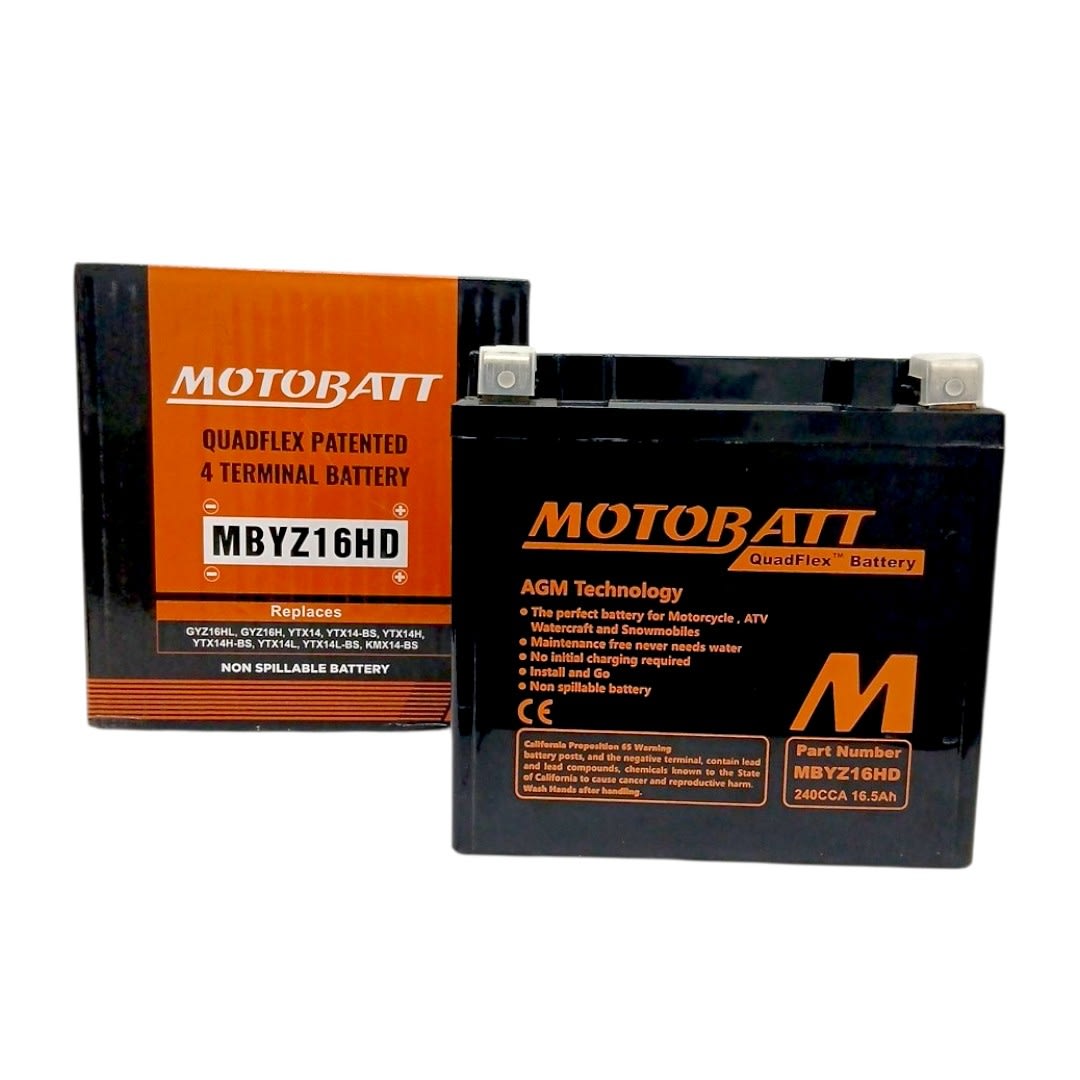 BATERIA 12VOLT 16.5 Ah ''MOTOBATT'' (MBYZ16HD) 0