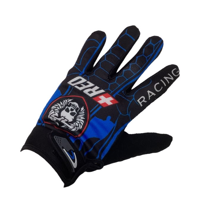GUANTES CALLE ''+ RED'' NEGRO/AZUL 0