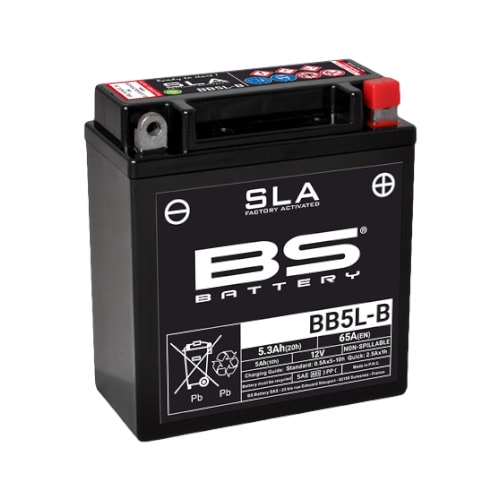BATERIA SLA 12 VOLT - 5 Ah ''BS-BATTERY'' (YB5L-B) 0