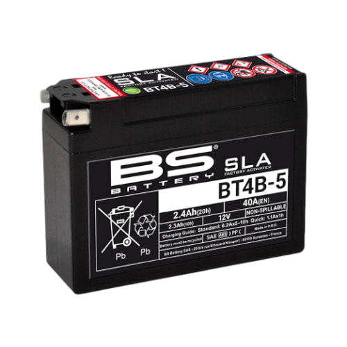 BATERIA SLA 12 VOLT - 2.3 Ah ''BS-BATTERY'' (YT4B-5) 0