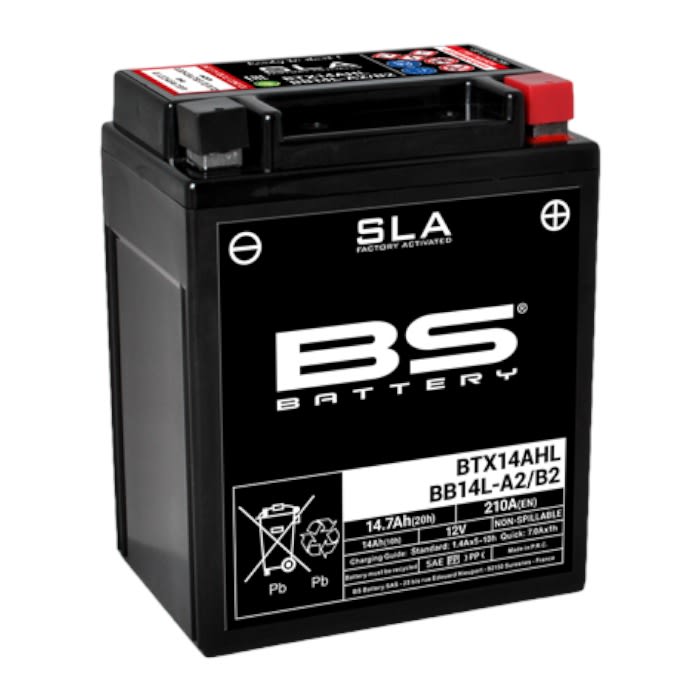 BATERIA SLA 12VOLT 14 Ah ''BS-BATTERY'' (YTX14AHL) 1