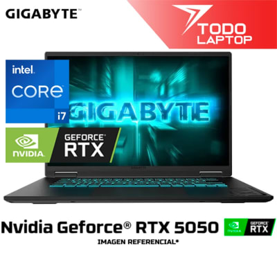 GIGABYTE A16 CTHI3LA893PH INTEL CORE I7 13VA MEMORIA RAM 16GB + DISCO SOLIDO 512GB NVIDIA GEFORCE RTX 5050 (8GB) PANTALLA 16