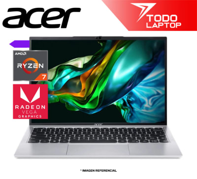 ACER ASPIRE AL15-41P-R27P RYZEN 7 5700U MEMORIA RAM 16 GB + DISCO SOLIDO 512 GB PANTALLA 15.6