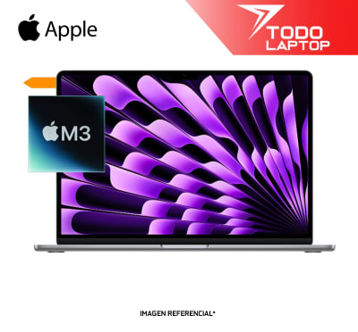 LAPTOP APPLE MACBOOK AIR MXCR3LL M3 MEMORIA RAM 16GB + DISCO SOLIDO 512GB PANTALLA 15