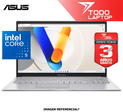 ASUS VIVOBOOK X1504VA-NJ686W INTEL CORE 5 120U MEMORIA RAM 8 GB + DISCO SOLIDO 512 GB PANTALLA 15.6 PULGADAS FULL HD