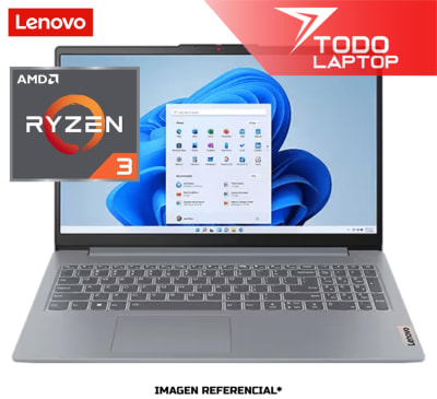 LENOVO IDEAPAD SLIM 3 15AMN8 RYZEN 3 7320U MEMORIA RAM 8GB + DISCO SOLIDO 512GB PANTALLA 15.6