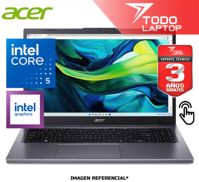 ACER ASPIRE 5 15 A515-58PT-59VW INTEL CORE 5 120U MEMORIA RAM 8GB + DISCO SOLIDO 512GB PANTALLA 15.6