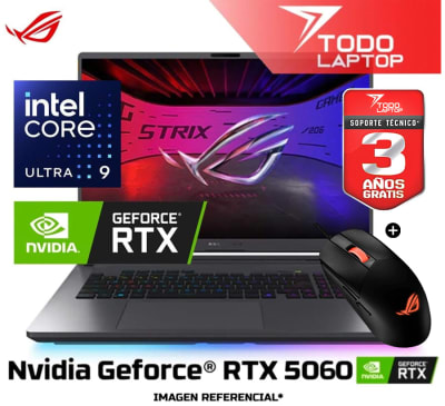 ASUS ROG STRIX G18 G815LM IS96 INTEL CORE ULTRA 9 275HX MEMORIA RAM 32GB + DISCO SOLIDO 1TB NVIDIA GEFORCE RTX 5060 (8GB) PANTALLA 18