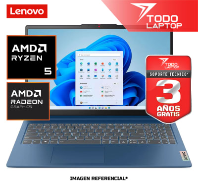 LENOVO IDEAPAD SLIM 3 15AMN8 RYZEN 5 40 MEMORIA RAM 8GB + DISCO SOLIDO 512GB PANTALLA 15.6
