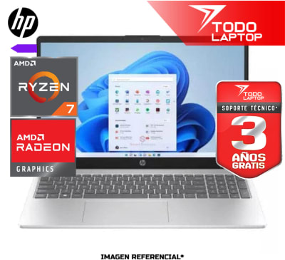 HP 15-FC0287LA RYZEN 7 7730U MEMORIA RAM 8 GB + DISCO SOLIDO 512 GB PANTALLA 15.6