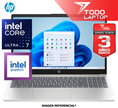HP 15-FD2373LA INTEL CORE ULTRA 7 255U MEMORIA RAM 24GB + DISCO SOLIDO 512GB PANTALLA 15.6