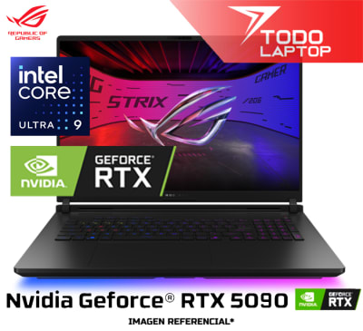 ASUS ROG STRIX SCAR 18 G835LX-SA119W INTEL CORE ULTRA 9 275HX MEMORIA RAM 64GB + DISCO SOLIDO 2TB NVIDIA GEFORCE RTX 5090 (24GB) PANTALLA 18