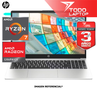 HP 255 G10 B03E1LT RYZEN 7 7730U MEMORIA RAM 16 GB + DISCO SOLIDO 512 GB PANTALLA 15.6