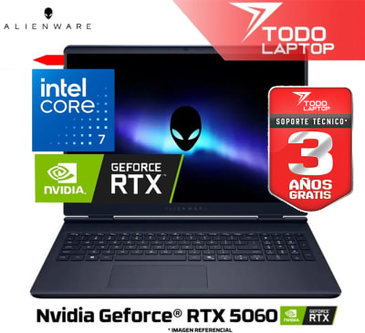 DELL ALIENWARE AURORA LAC16250-7469BLU-PUS INTEL CORE 7 240H MEMORIA RAM 16GB + DISCO SOLIDO 1TB NVIDIA GEFORCE RTX 5060 (8GB) PANTALLA 16