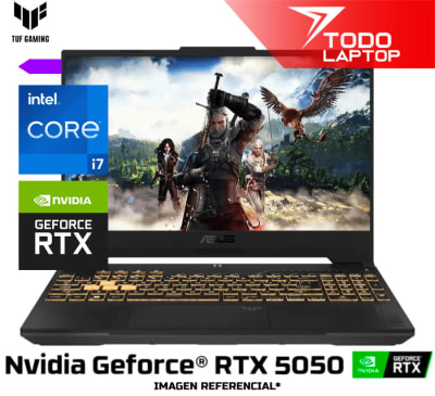 ASUS TUF F16 FX608JH-RV314 INTEL CORE I7 14AVA GENERACION MEMORIA RAM 16 GB + DISCO SOLIDO 512GB  TARJETA DE VIDEO NVIDIA GEFORCE RTX 5050 (8 GB) PANTALLA 15.6 PULGADAS WUXGA