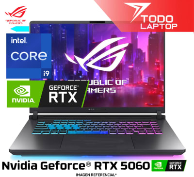 ASUS ROG STRIX G16 G615JMR-RV017W INTEL CORE I9 14VA MEMORIA RAM 16GB + DISCO SOLIDO 1TB NVIDIA GEFORCE RTX 5060 (8GB) PANTALLA 16