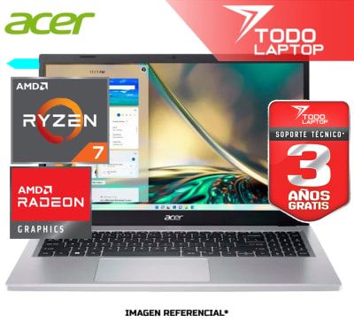 ACER ASPIRE  AL15-48P-R6GN AMD RYZEN 7 5825U MEMORIA RAM 8 GB + DISCO SOLIDO 512GB PANTALLA 15.6