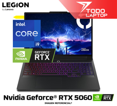 LENOVO LEGION 5 PRO INTEL CORE I9 14VA MEMORIA RAM 32GB + DISCO SOLIDO 1TB NVIDIA GEFORCE RTX 5060 (8GB) PANTALLA 16