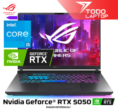 ASUS ROG STRIX G16 G615JH-RV027W INTEL CORE I5 13VA MEMORIA RAM 16GB + DISCO SOLIDO 512GB NVIDIA GEFORCE RTX 5050 (8GB) PANTALLA 16
