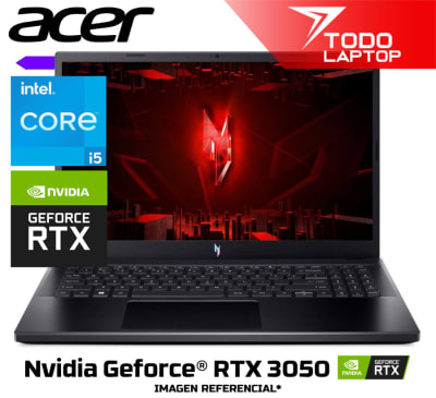 ACER NITRO 5 V15 ANV15-51-53PX INTEL CORE I5 13AVA GENERACION MEMORIA RAM 8 GB + DISCO SOLIDO 512 GB TARJETA DE VIDEO NVIDIA GEFORCE RTX 3050 (6 GB) PANTALLA 15.6 PULGADAS FULL HD1