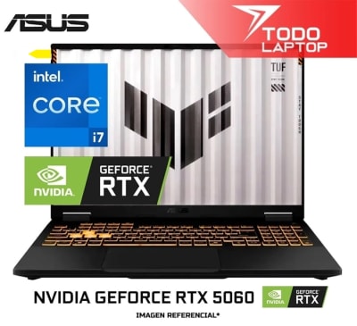 ASUS TUF F16 FX608JMR-F16.I75060 INTEL CORE I7 14650HX MEMORIA RAM 32GB + DISCO SOLIDO 1TB NVIDIA GEFORCE RTX 5060 (8GB) PANTALLA 16