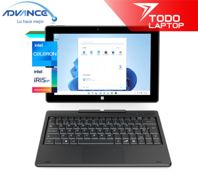 ADVANCE CN4058 2 EN 1 INTEL CELERON CN4020 MEMORIA RAM  8GB + DISCO 128 GB MMC PANTALLA 10.1”