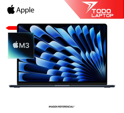 LAPTOP APPLE MACBOOK AIR MRYV3LL M3 MEMORIA RAM 8GB +DISCO SOLIDO 512GB PANTALLA 15.3