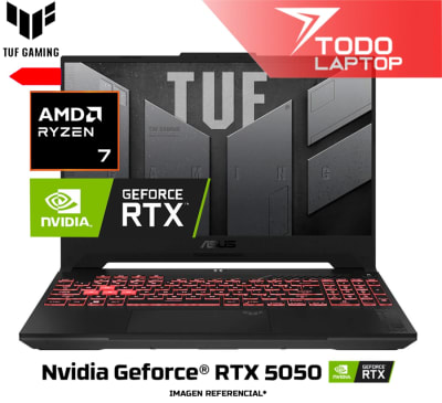ASUS TUF GAMING A18 FA808UH-RS74 AMD RYZEN 7 260 MEMORIA RAM 16GB + DISCO SOLIDO 1TB NVIDIA GEFORCE RTX 5050 (8GB) PANTALLA 18