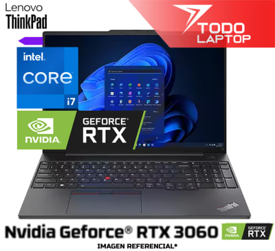 LENOVO THINKPAD X1 EXTREME 4TA GEN INTEL CORE I7 11VA MEMORIA RAM 16GB + DISCO SOLIDO 512GB NVIDIA GEFORCE RTX 3060 (4GB) PANTALLA 16