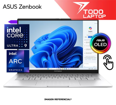 ASUS ZENBOOK 14 UX3405CA-PZ334W INTEL CORE ULTRA 9 285H MEMORIA RAM 16GB + DISCO SOLIDO 1TB PANTALLA 14